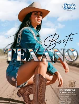 Catálogo Price Shoes Boots Texano Mujer